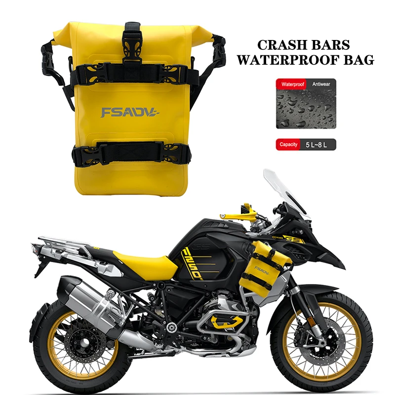 For BMW R1250GS LC ADV R1250 GS Adventure 2019 -2023 2022 40th Anniversary Edition Motorcycle Frame Crash Bars Waterproof Bag