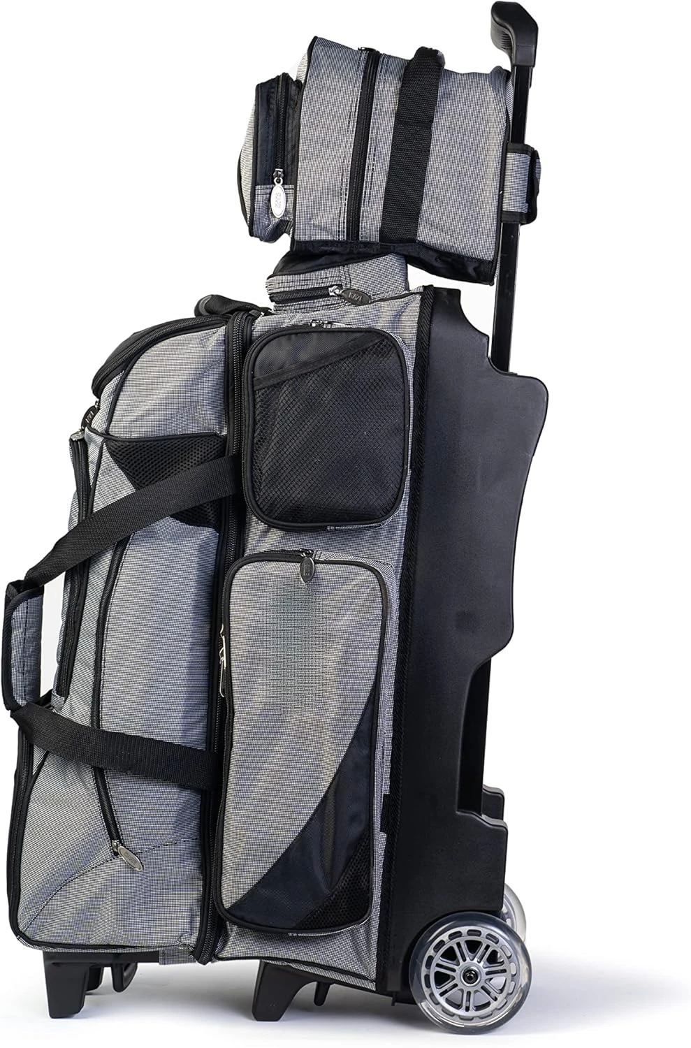 Four Ball Bowling Roller, Plus One Spare Tote, Durable Carrying Case, For Bowling Balls