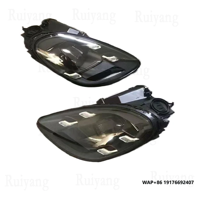 For ’Porsche Cayman 2016-2023 Car Modification Upgrade Car Lights LED Headlights Front Bumper Headlights 718 Boxster