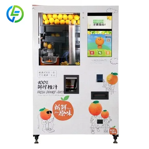 Fully Automatic Natural Fruit Juice Dispenser Vending Machine Fresh Lemon Orange Juice Vending Machine for Sale