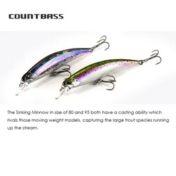COUNTBASS Señuelo Hundidor Wobbler Crankbait – Cebo Duro para Perca