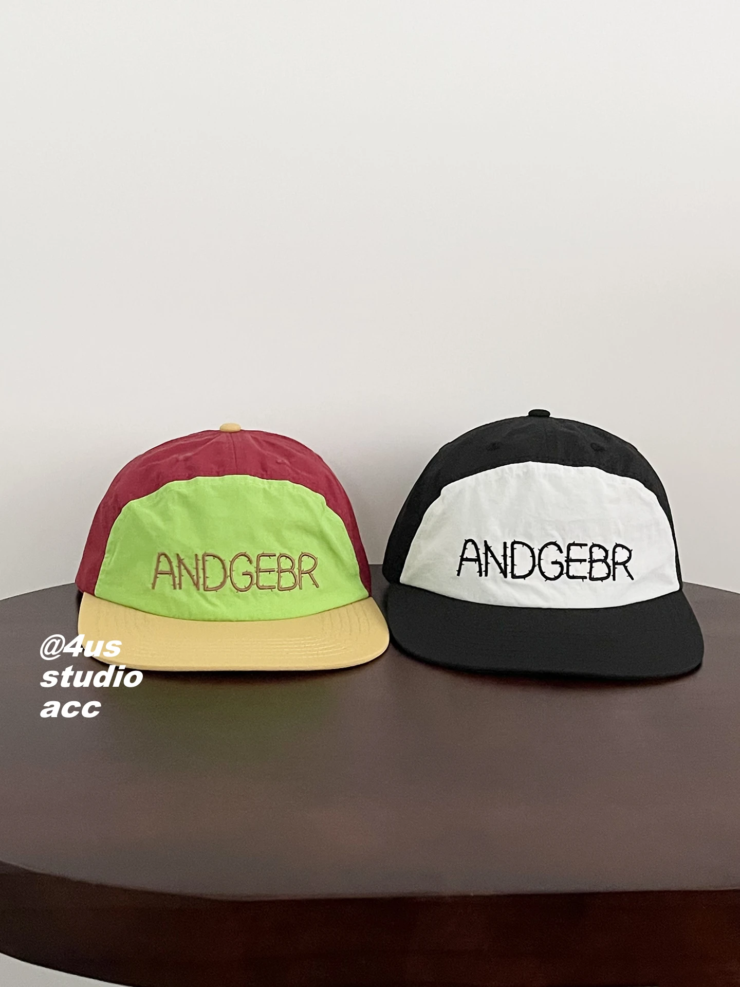 

Retro color matching flat-brimmed cap women's summer breathable quick-drying baseball cap