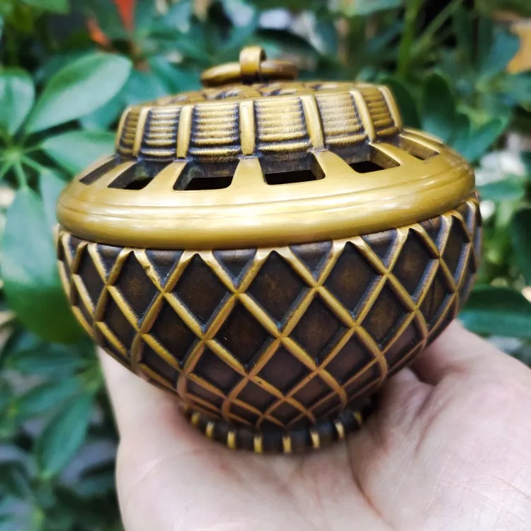 

Brass Lanterns, Pan Incense Burner, Household Indoor, Sandalwood, Collection