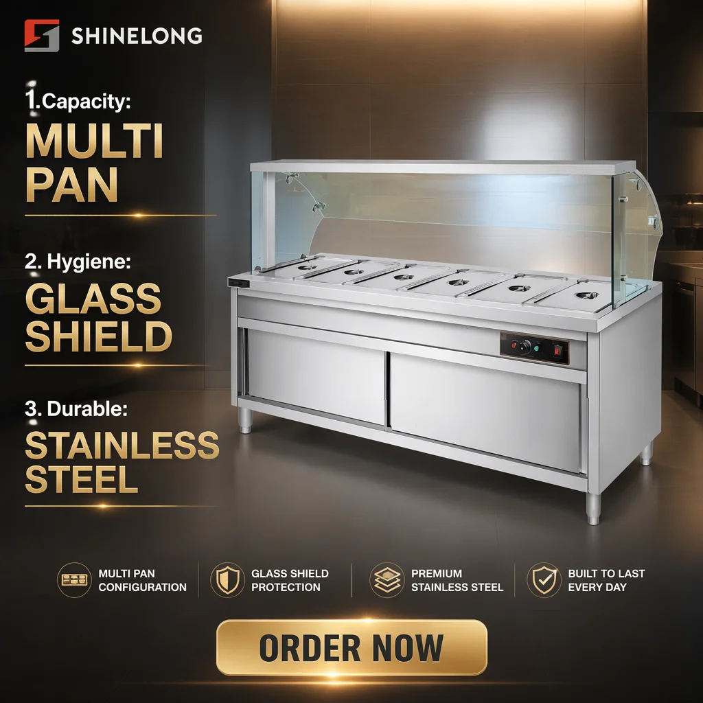 Commerciële 6-pans elektrische - Bain Marie Food Warmer recensie en prijs