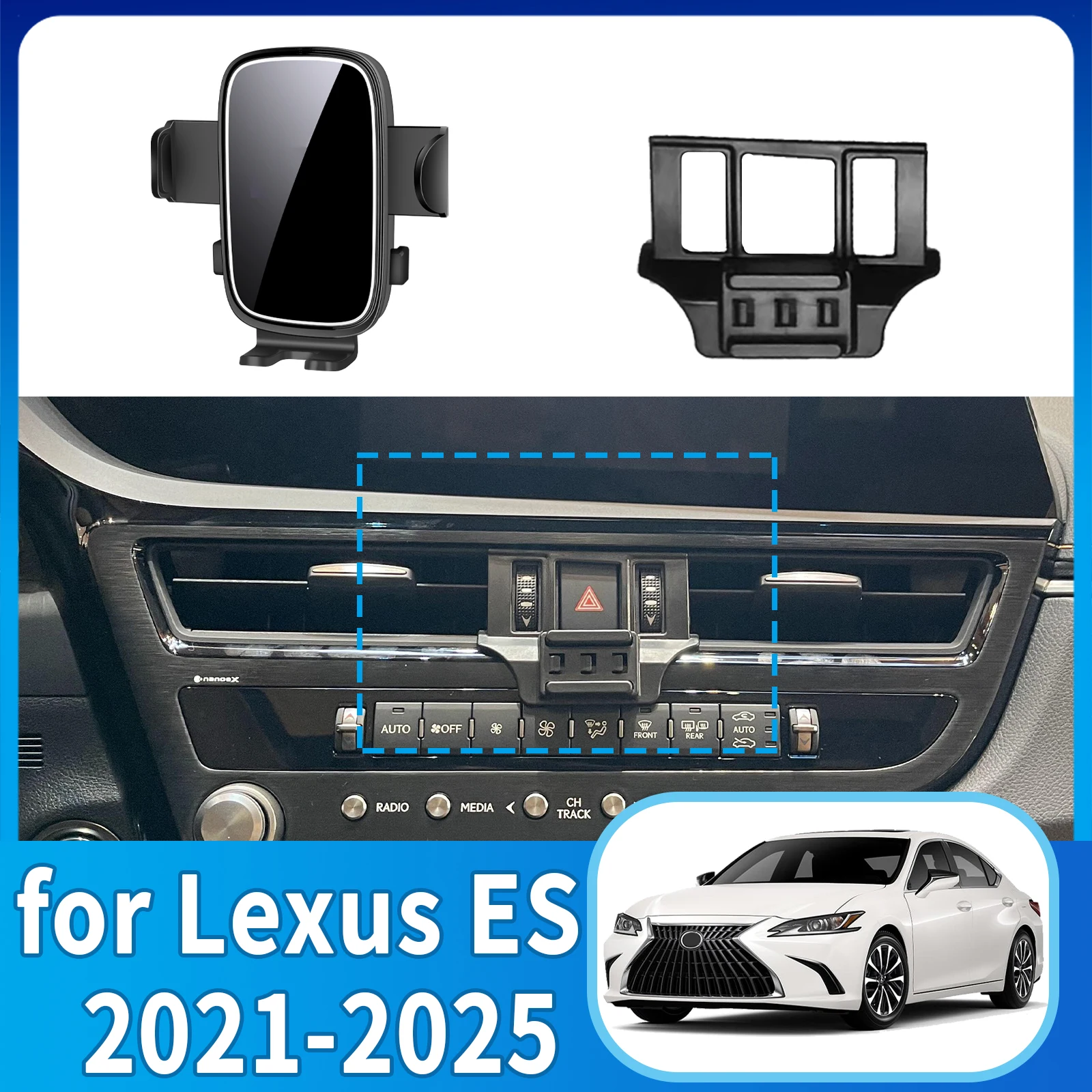 

fit for Lexus ES 200 300H 250 350 2021-2025 Phone Holder, Dashboard Screen Mount Bracket Easy Installation​​ Car accessoires