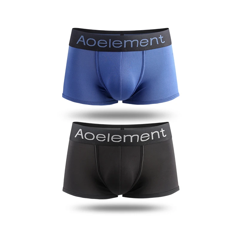 Men's Underwear Summer New Arrival Ice Silk Boxer Briefs One-Piece Breathable Cool Men's Boxer Shorts