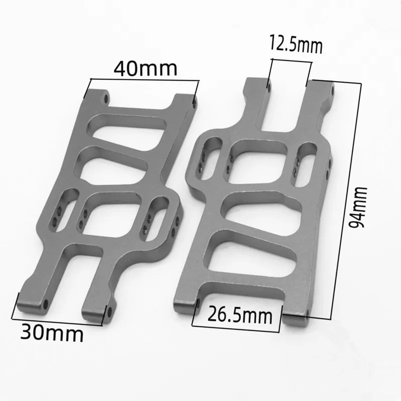 HSP Upgrade Parts 108019 (08005) Aluminum Front Lower Suspension Arm 2P For  Off Road Monster Trcuk 1/10 RC Model Car