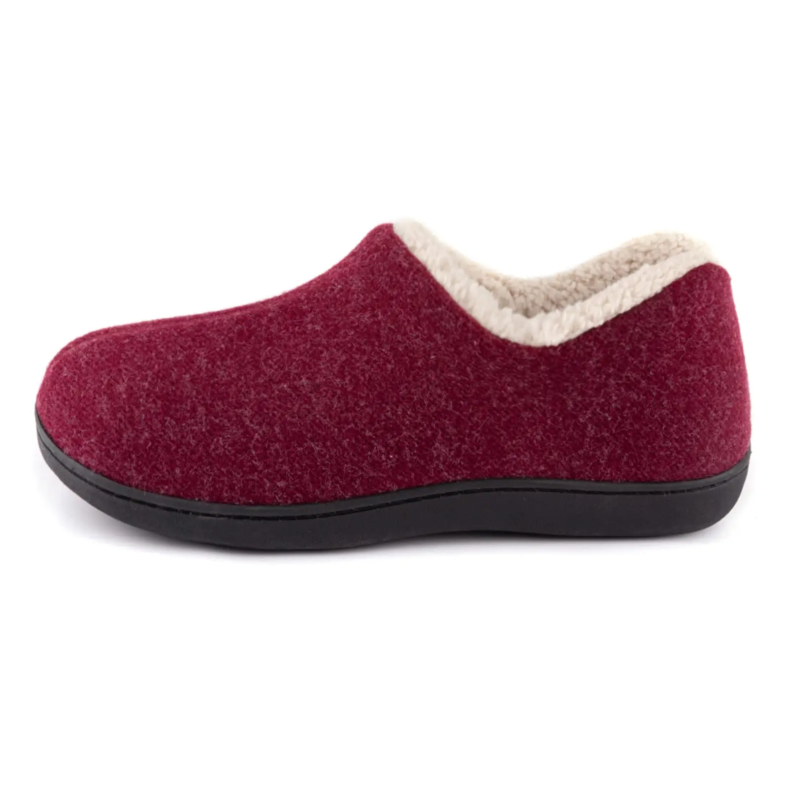Shevalues Damen Winter Baumwollschuhe Warme Fleece-Gefütterte Indoor-Outdoor Fell-Hausschuhe Rutschfeste Gummisohlen Herren Flauschige Hausschuhe – Detail 5