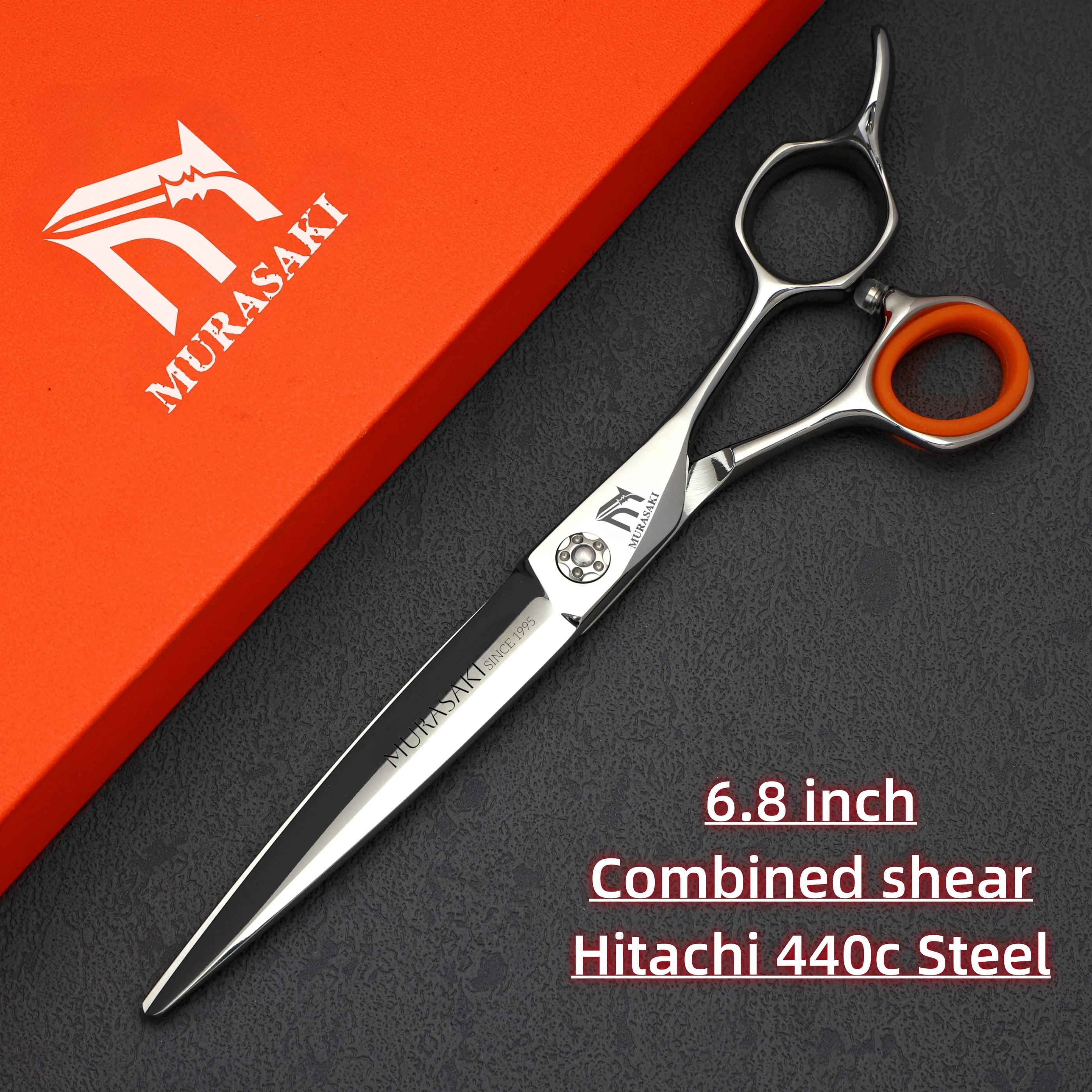 MURASAKI VG10 Stahl Friseurscheren, 6,0 Zoll Effilierscheren, Ergonomisches Design Haarschneidewerkzeuge, Sehr Scharf und Langlebig – Detail 28