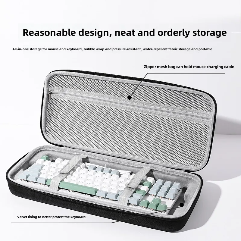 

Keyboard storage bag Mechanical keyboard bag 68 keys/87 keys Portable protective case Keyboard integrated package Hard case