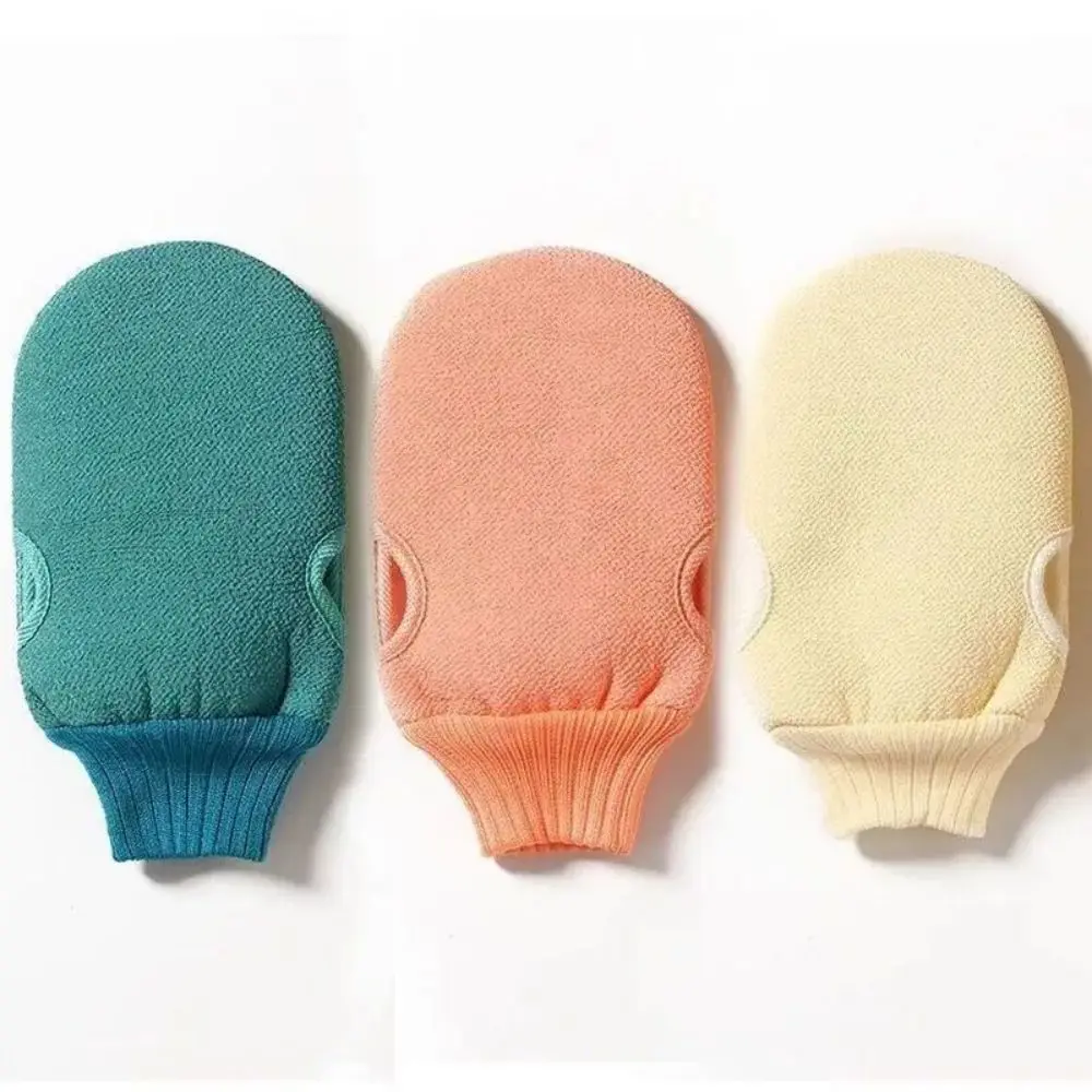 Bath Gloves Mud Rubbing Gray Scrubbing Simple Solid Color Easy Mud Removal Thickened Coarse Sand Rubbing Bath Towel