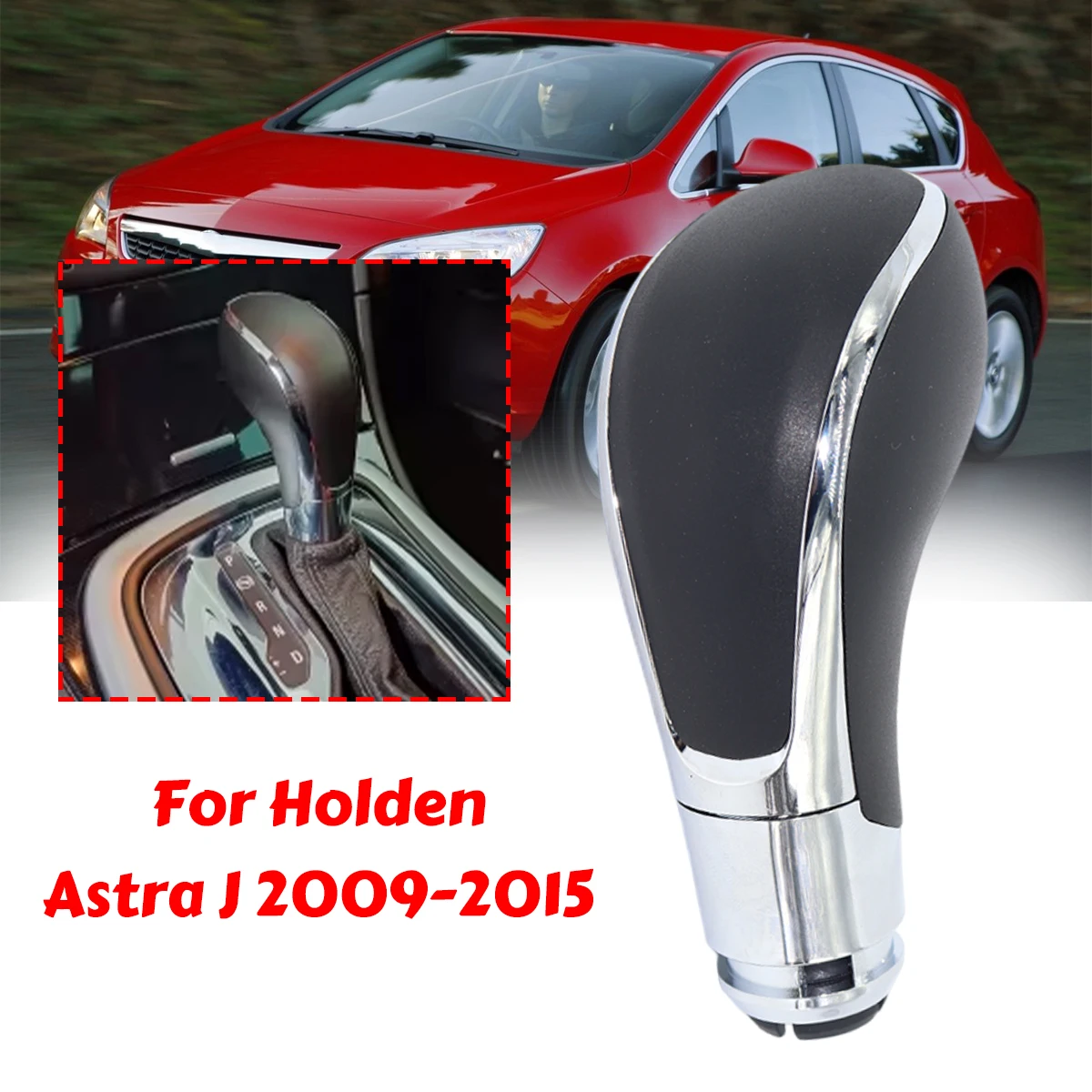 Automatic Gear Shift Knob Chrome For Holden Astra J 2009-2015 Gear Shifter Handball Head Direct Ergonomic Anti-slip Replacement