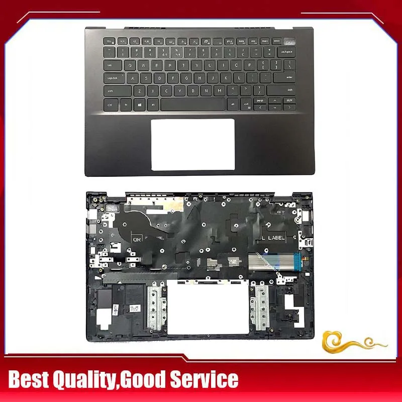 

YUEBEISHENG NEW/org For Dell Vostro 14 V5401 V5402 Palmrest Upper Case With US Keyboard 0DY5HN