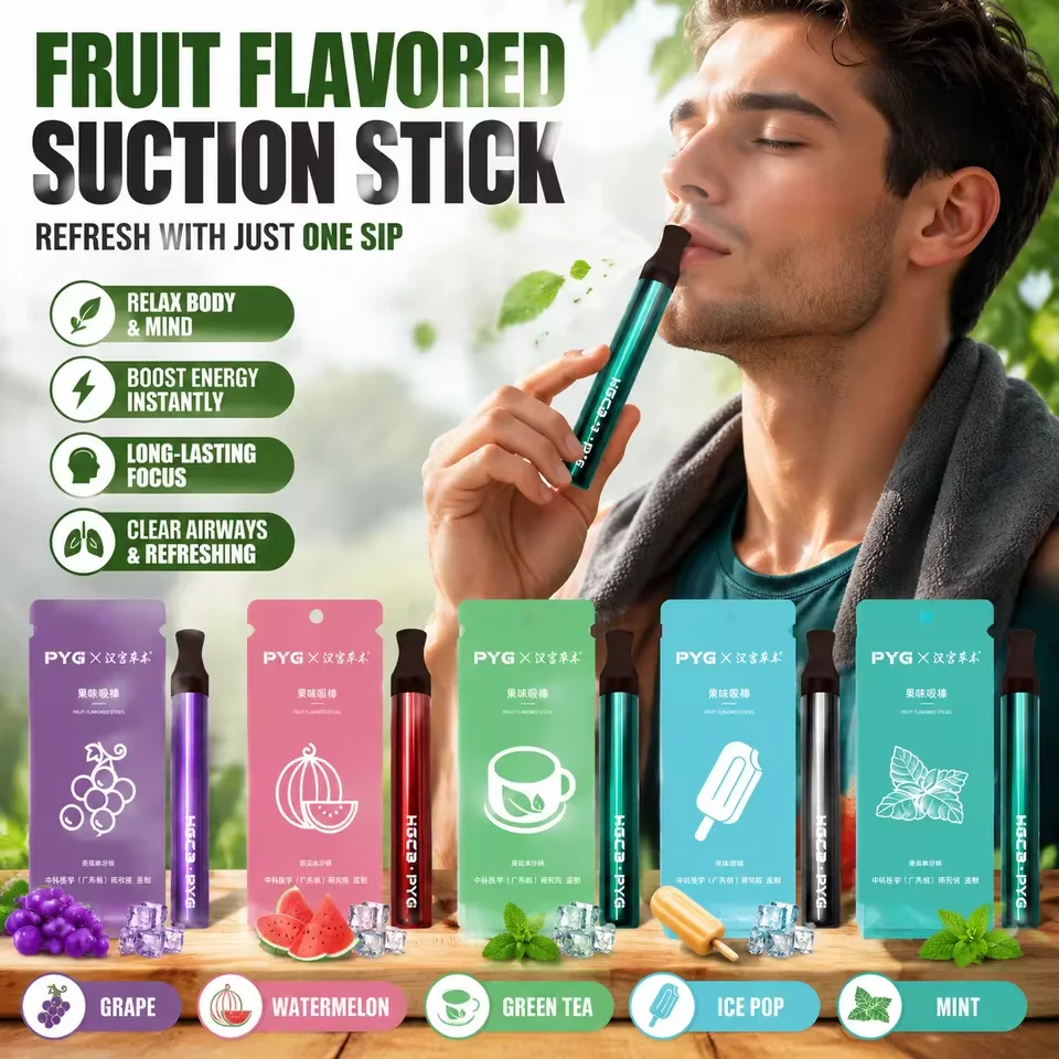 Herbal Diffuser with Grape/Watermelon/Mint/Old Popsicle Natural Energy Boost Clear Breathing Support for All Ages