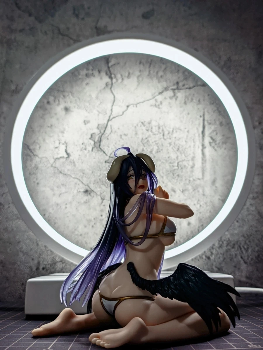 12 سنتيمتر هنتاي الشكل أفرلورد أنيمي الشكل الأرنب فتاة ملابس السباحة ألبيدو المعكرونة سدادة تمثال عمل الشكل جمع نموذج اللعب #5