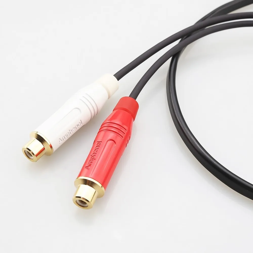5 Pin DIN to RCA Cable Female to Male Hifi Audiophile Adapter for Naim Amplifier Turntable Phono OFC Stereo Audio Cord