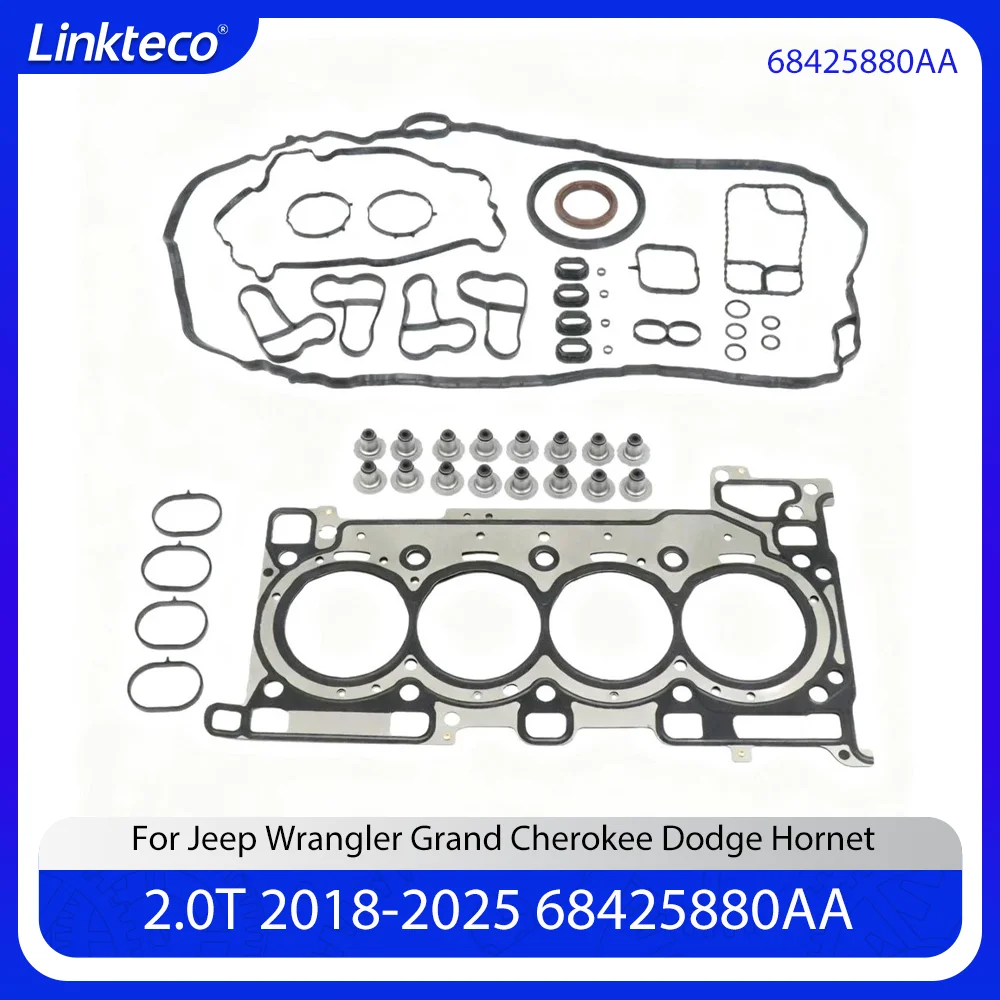 

Engine Parts Full Gasket Set Fit 2.0 L T For Jeep Wrangler Grand Cherokee Dodge Hornet 2.0T 2.0L Gas 2018-2025 68425880AA