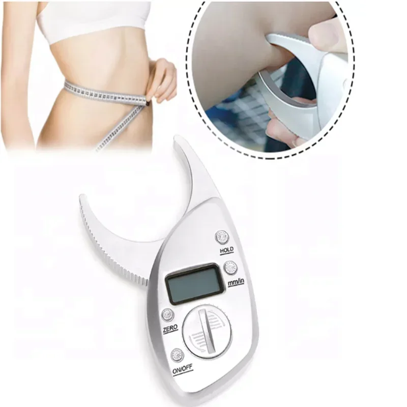 New Digital Body Fat Caliper Monitors Electronic LCD Digital Body Fat Analyzer Pack Skin Muscle Tester Thickness Caliper