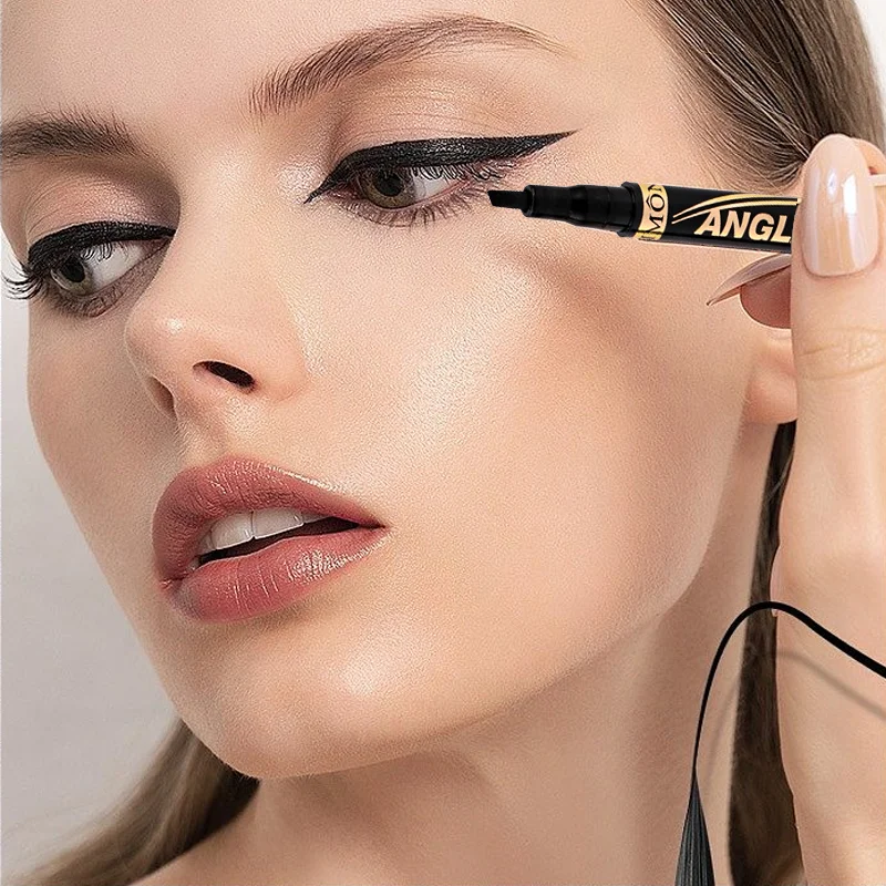 Waterproof Lasting Eyeliners Pencil Black Brown Quickily Drying Eyes Cosmetics Matte Liquid Eyeliners Angled tip, fine tip