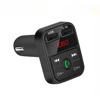 LED MP3 Car Bluetooth FM Audio Receiver Hands-Free Bluetooth 5.0 Transmitter QC3.0 PD Type C Dual USB Car kit Charger