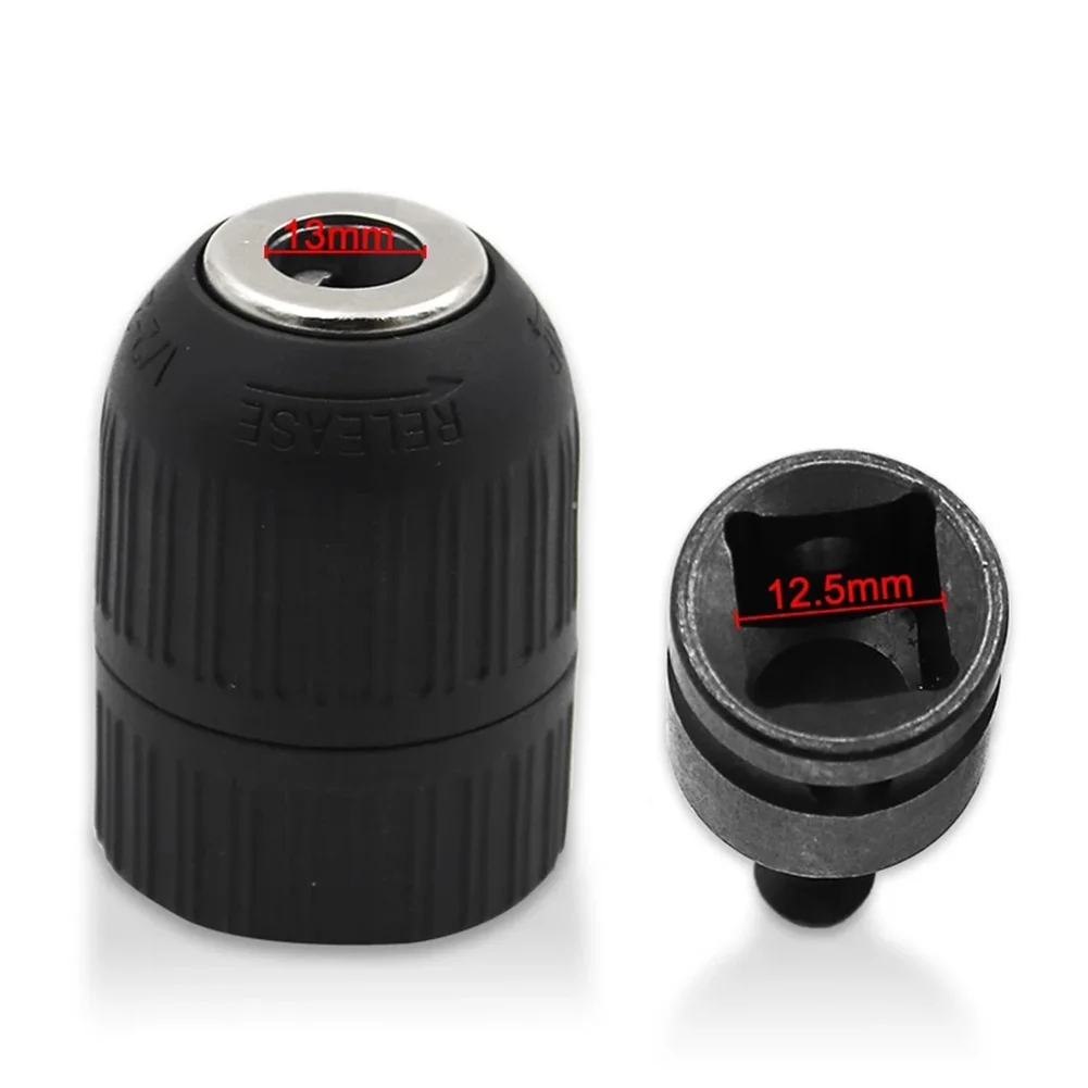 

Адаптер быстрозажимного сверлильного патрона с самоблокировкой 213 мм для вращающихся и мощных аккумуляторных дрелей диаметром 1/2 дюйма с соединением 20UNF