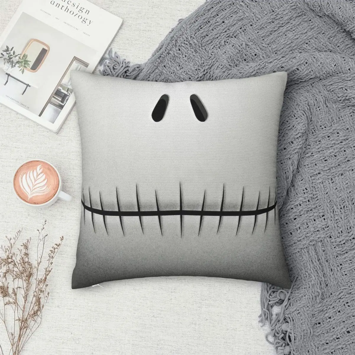 غطاء وسادة من البوليستر على شكل يقطين كينغ، غطاء وسادة مزخرف، كابوس قبل عيد الميلاد، غطاء كيس وسادة للمنزل #4