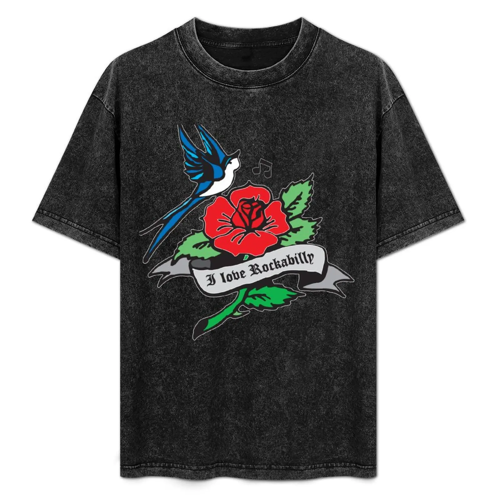 

Rockabilly Red Hot Retro Tattoo T-Shirt Minimal Art Print T-Shirt