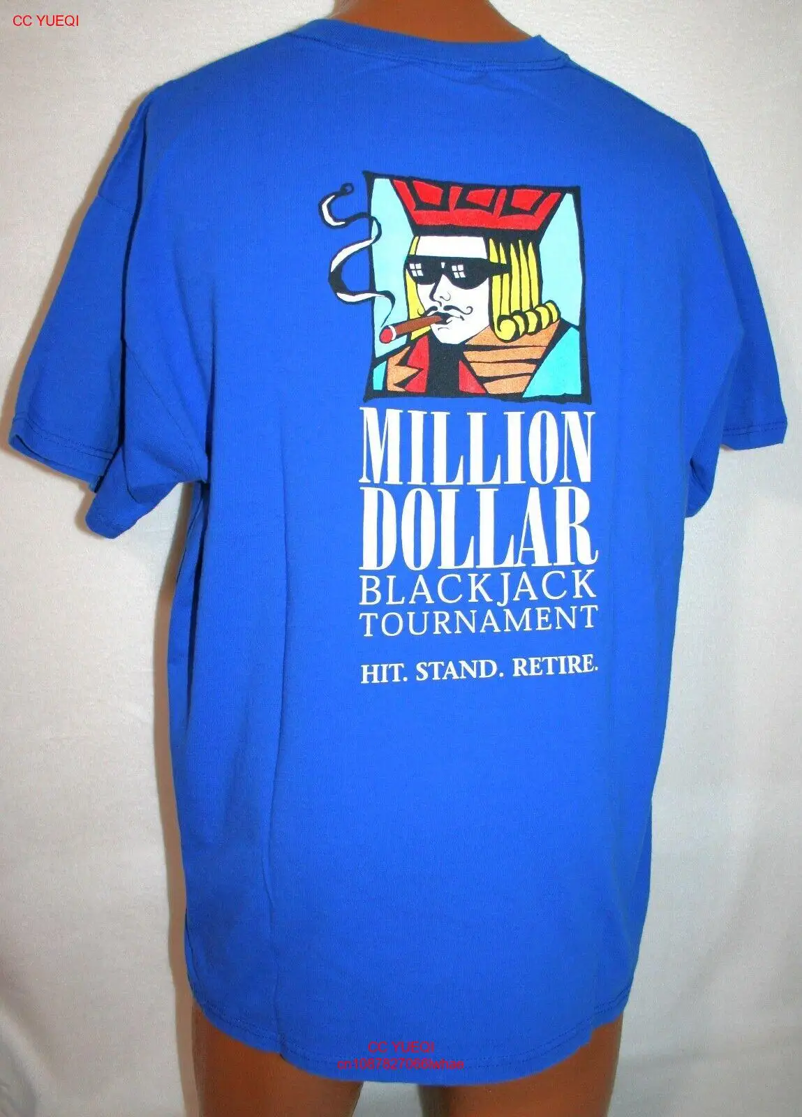 Vintage LAS VEGAS HILTON Casino & Hotel $1M Dollar Blackjack Tournament T-SHIRT