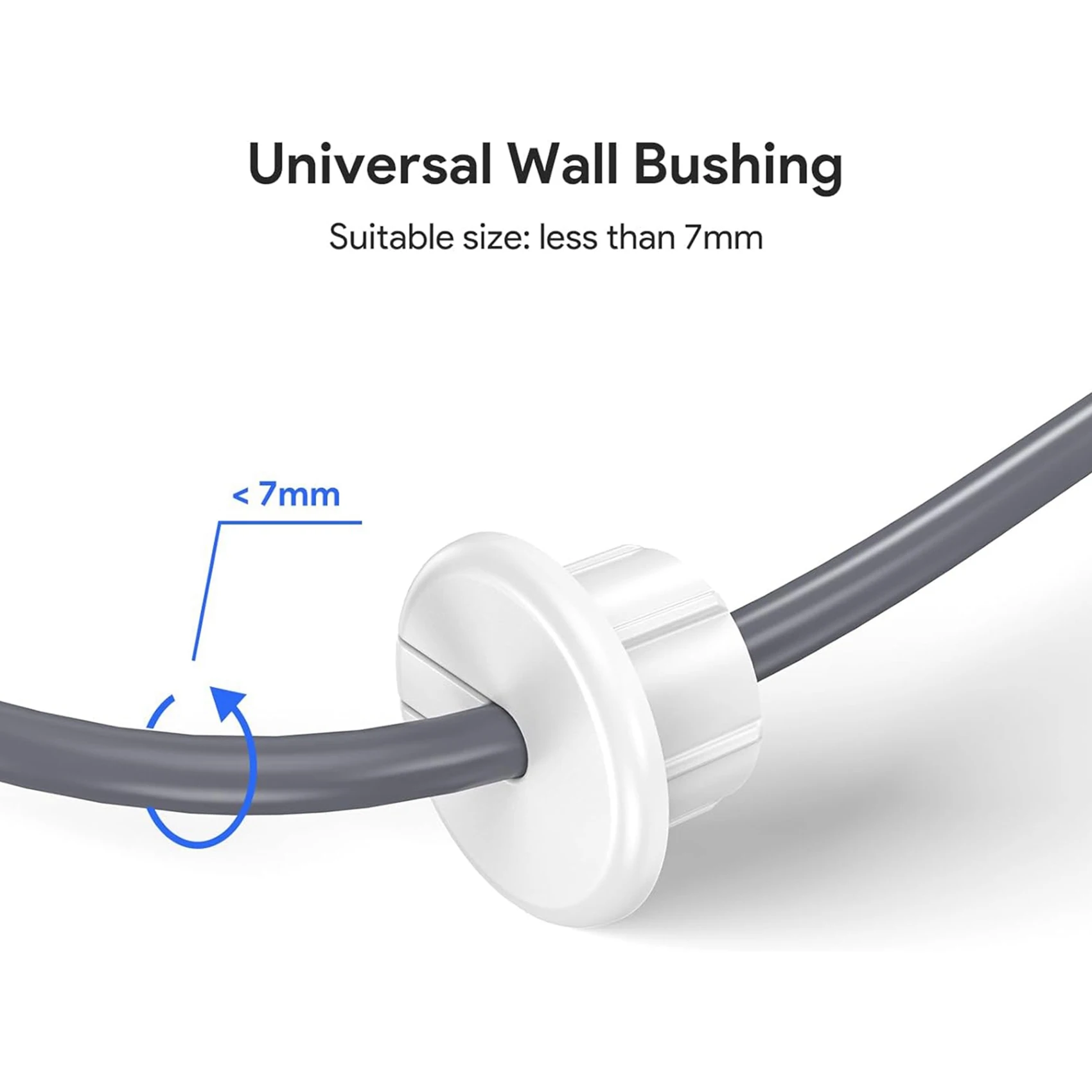 Y50A-Wall Bushing For Starlink Dishy Ethernet Cable, Cable Routing Kit Wall Hole Feed Through Cable Bushing For Starlink 4Pcs