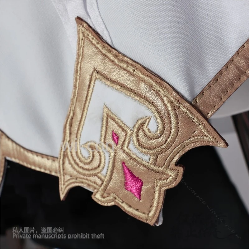 Hot Game Genshin Impact Cosplay Escoffier Costume Anime Chef's Dress Cute Shoes Lolita Wig Props Women Party Full Set Customized