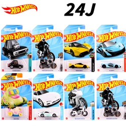 Original Hot Wheels Traffic Car 1/64 Model Alloy Auto Mercury Mazda Dodge Charger Honda Motorcycle Toy for Boys Duck Roll Camaro