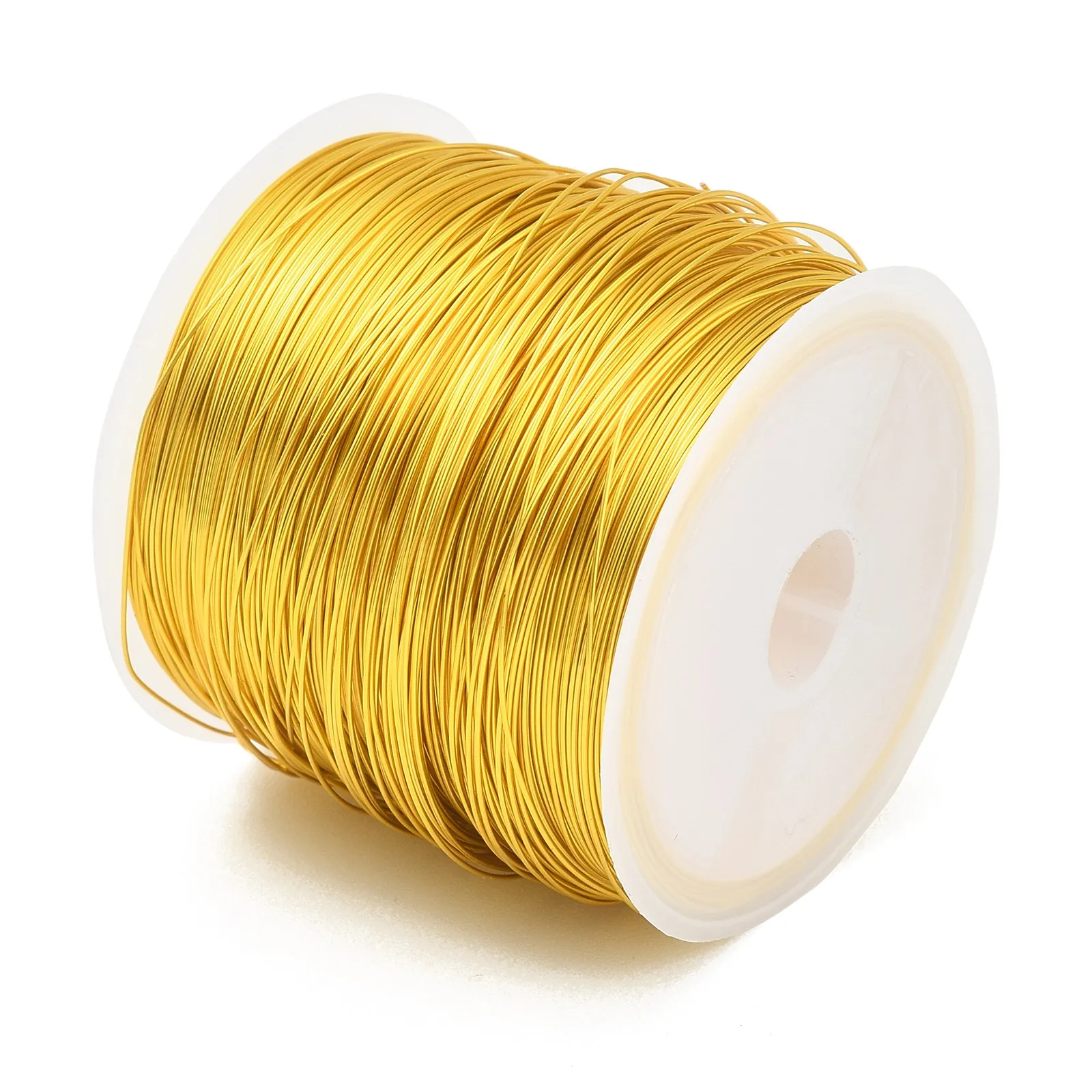 Pandahall Approx 0.4 0.5 0.6mm Golden Color Jewelry Beading Wire Copper Beading Wire for Jewelry Making Supplies and Crafting