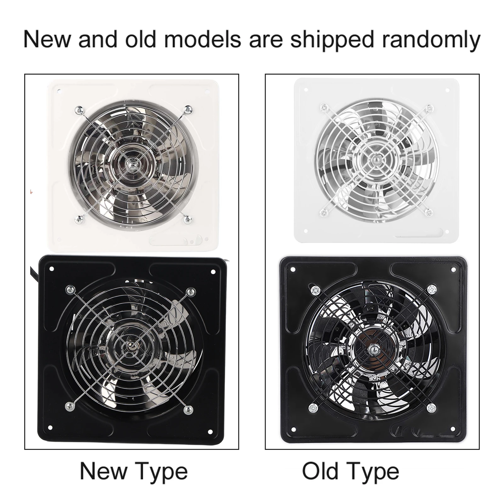 مروحة العادم 7.48 × 7.48 × 5.31 بوصة إطار مروحة مكتب كهربائي تهوية هادئة للغاية تمنح الرطوبة للمنزل والحمام