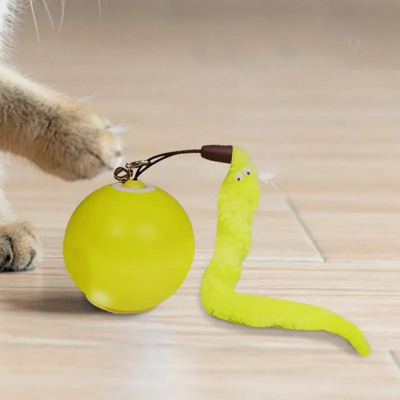 Intelligent Cat Toy Ball Smart Pet Toy Ball Battery Powered Ball Toy Portable Kitten Ball for Exercise Relaxing Playing