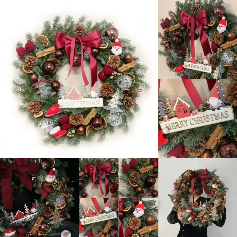 

Christmas Wreath Decoration Pendant Pe Light Luxury Wreath Home Hotel Scene Layout Door Hanging Ornament Hanging Ornament New