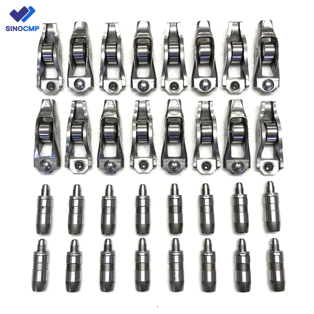 16pcs 53020742AB 53020742AC 53021077 Lifter & Rocker Arm for Jeep Grand Cherokee WJ 4.7L 1999-2004 EEP/WJ/099A