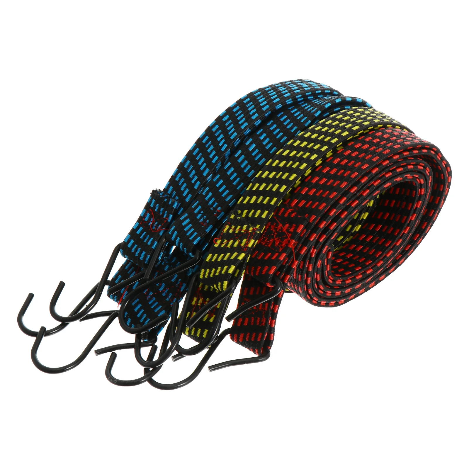 

4pcs Luggage Rope Bundling Strap Cargo Binding Belt Elastic Cord Polypropylene Yarn Essential Tool Transport Heavy Load Small