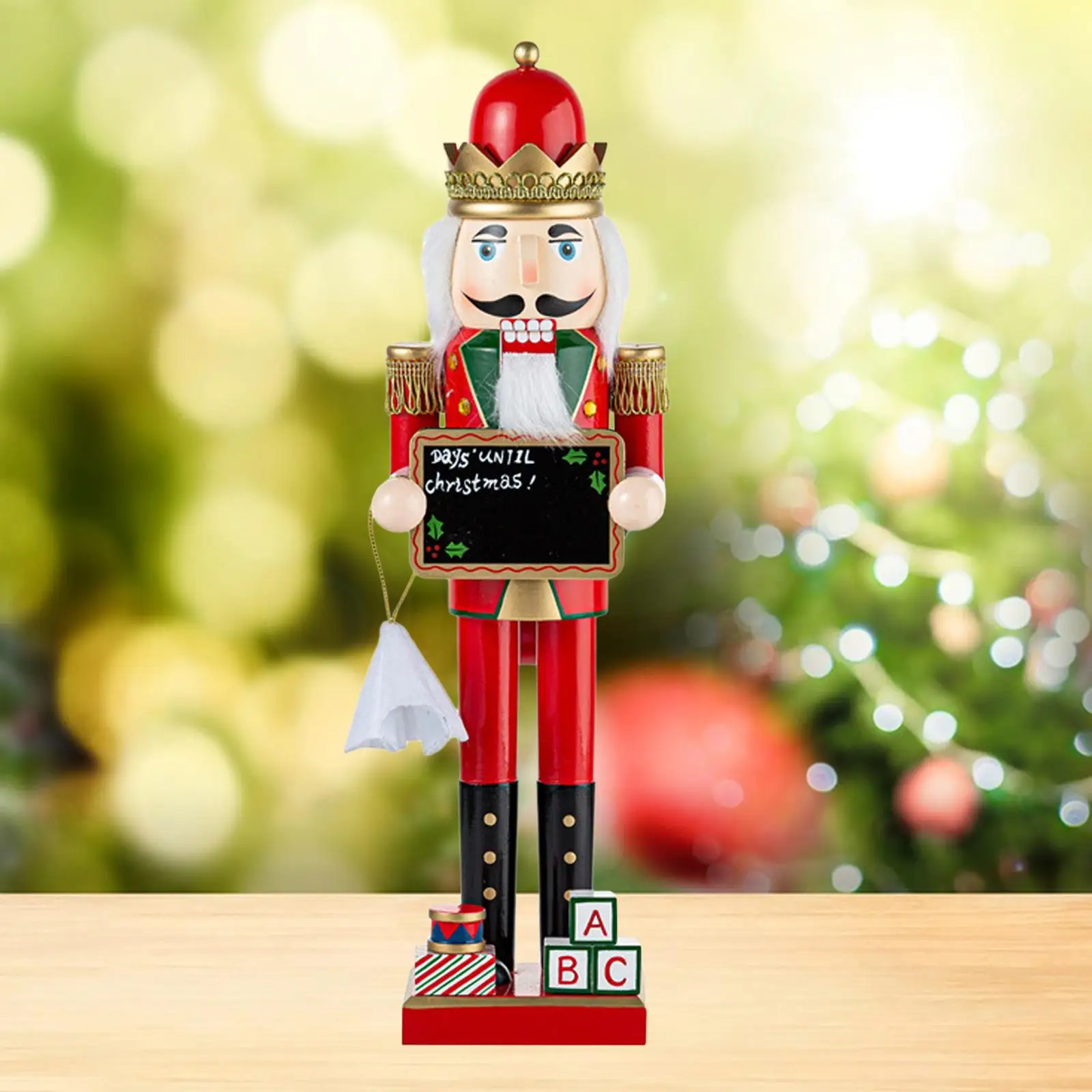 

Nutcracker Figurine Christmas Decoration Wood Collectible Table Centerpiece