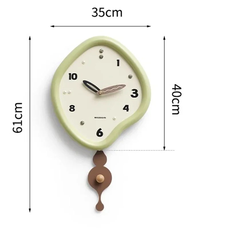 Aesthetic Unique Clock Advanced Sense New Creative Simple Wall Battery Decor Design Parts Minimalist Wanduhren Pendulum Clock