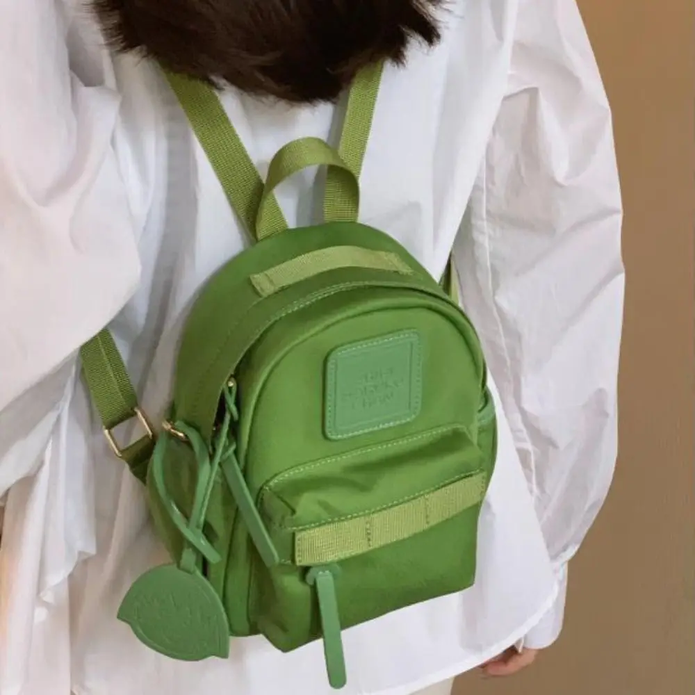 Backpack Small Bags Girls Solid Color Backpack Outdoor Leisure Women Mini Backpack Canvas Backpack