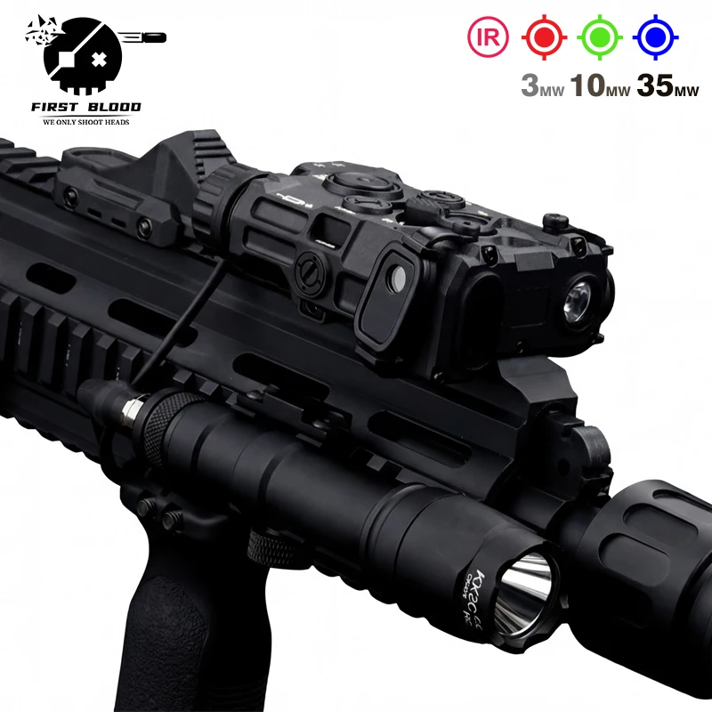 

Tactical Eotech OGL Red Green Blue IR Laser Surefire Flashlight Laser Sight Scout Light AXON Dual Plug Switch Airsoft Combo Set