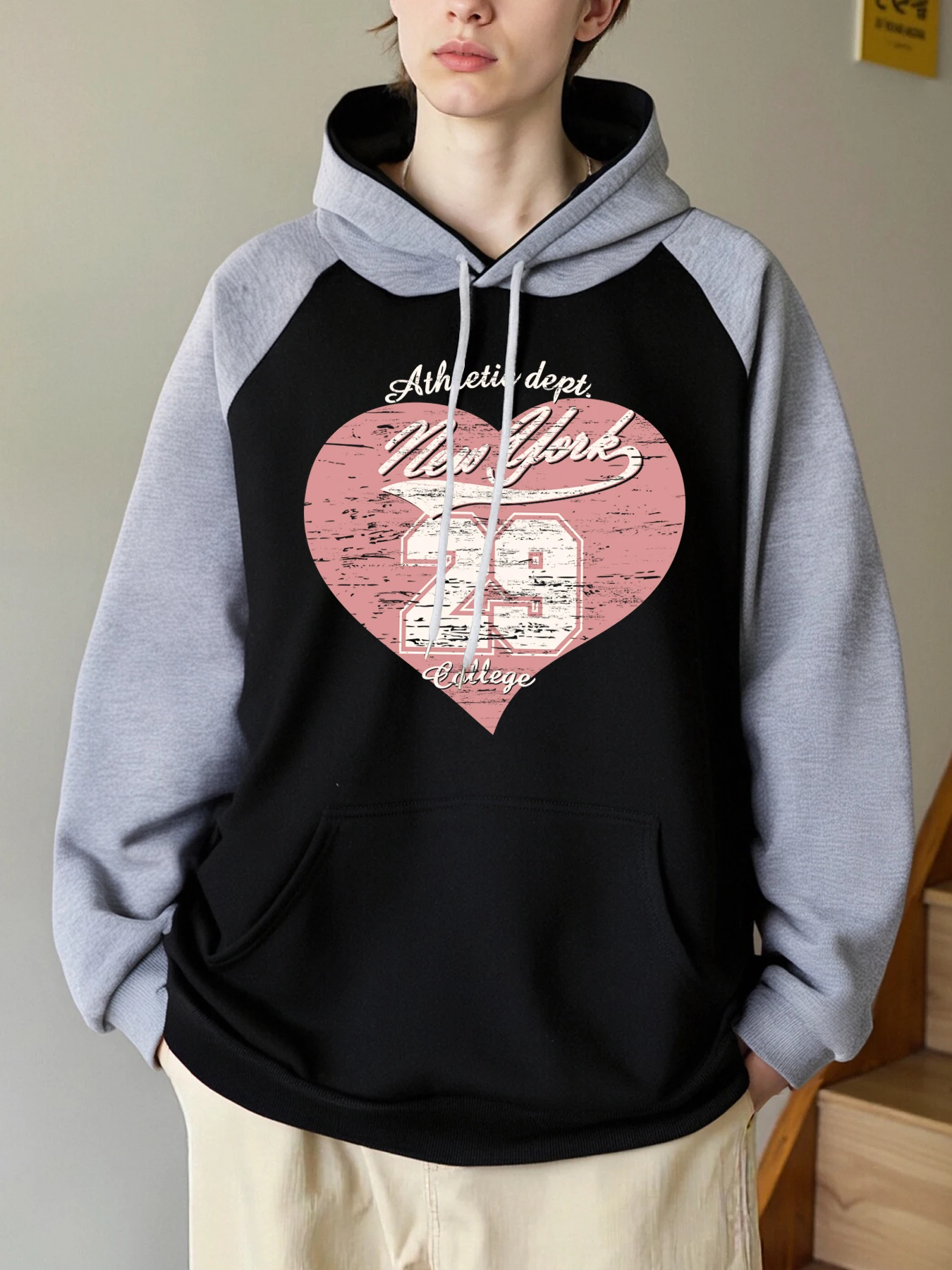 

Мужские толстовки реглан с дизайном New York Number 29, универсальная толстовка с капюшоном Y2K, флисовая осенняя одежда, повседневная мужская толстовка, модные уличные топы