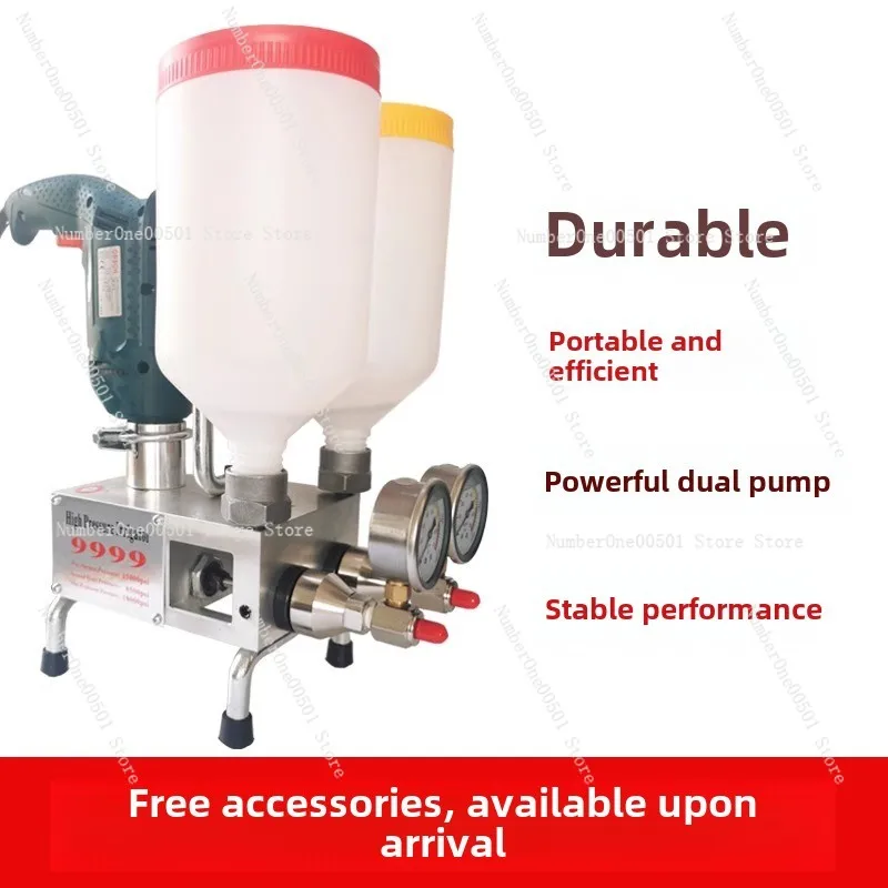 

Double liquid high-pressure grouting waterproof leak filling machine, epoxy resin liquid ceramic tile hollow grouting machine