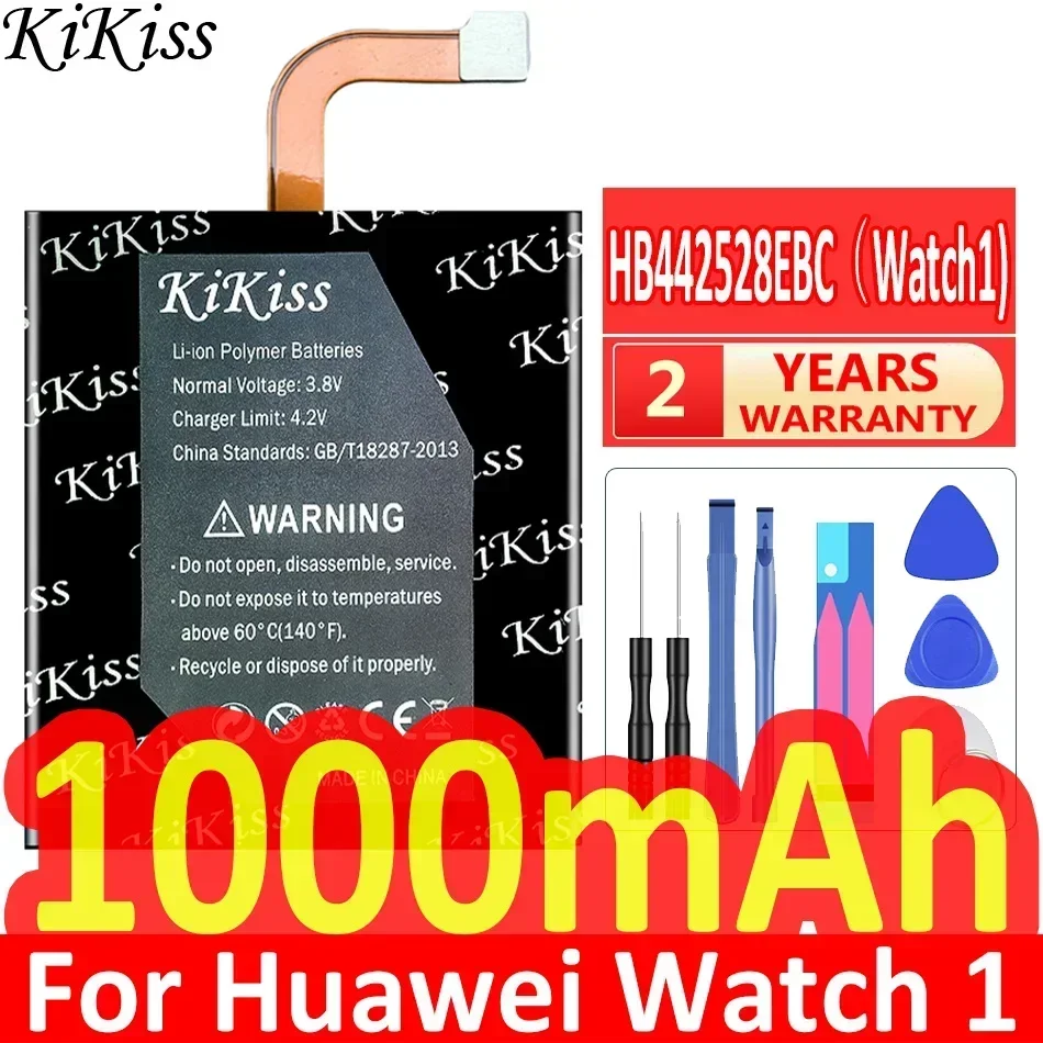 KiKiss Battery HB442528EBC For HUAWEI Watch 1 Watch1 1000mAh