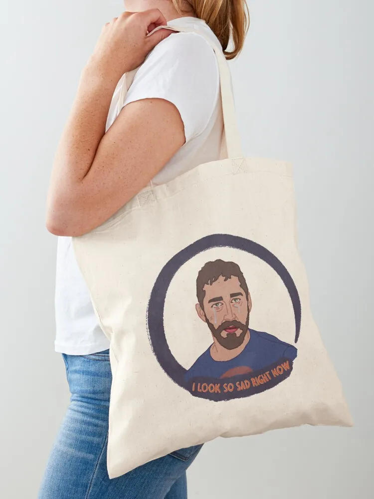 “I look so sad” Tote Bag Canvas bag for women foldable reusable bag