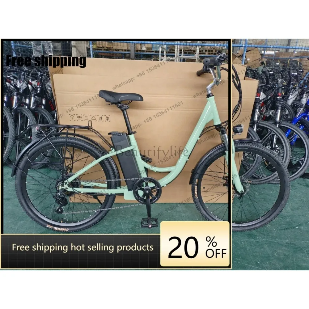Factory Direct Electric Bicycle Lady New Energy Battery Life Electric Power Women's Mountain Bike