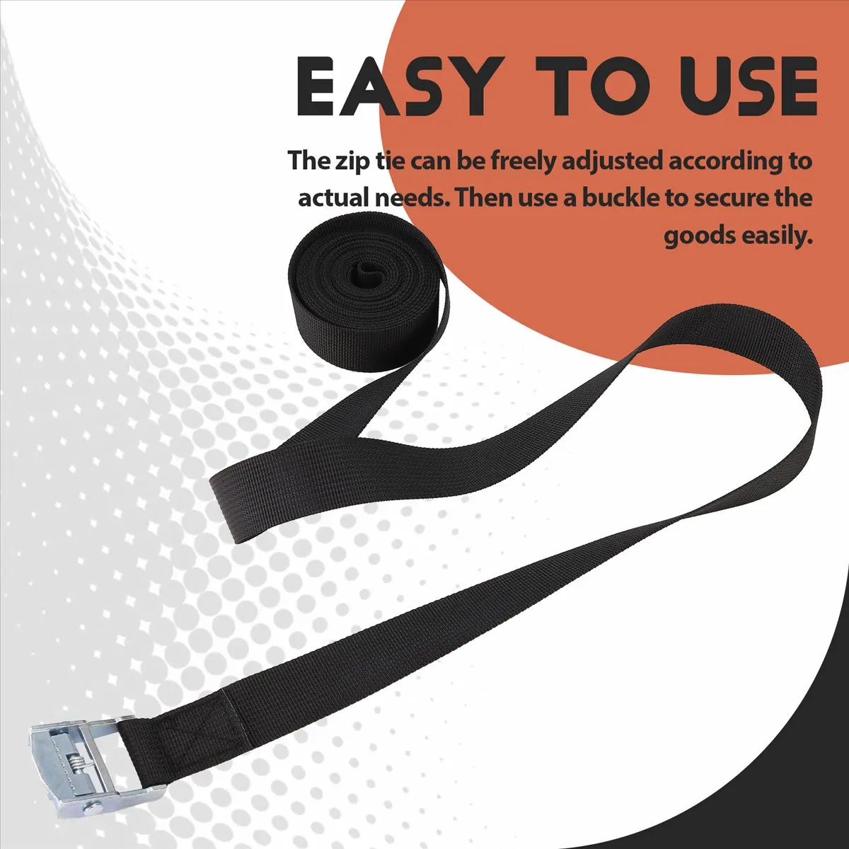 REST Lashing Straps Tie Down Straps with Zinc Alloy Cam Lock , for Cargo, Gear, Bikes & More (4 Pack)