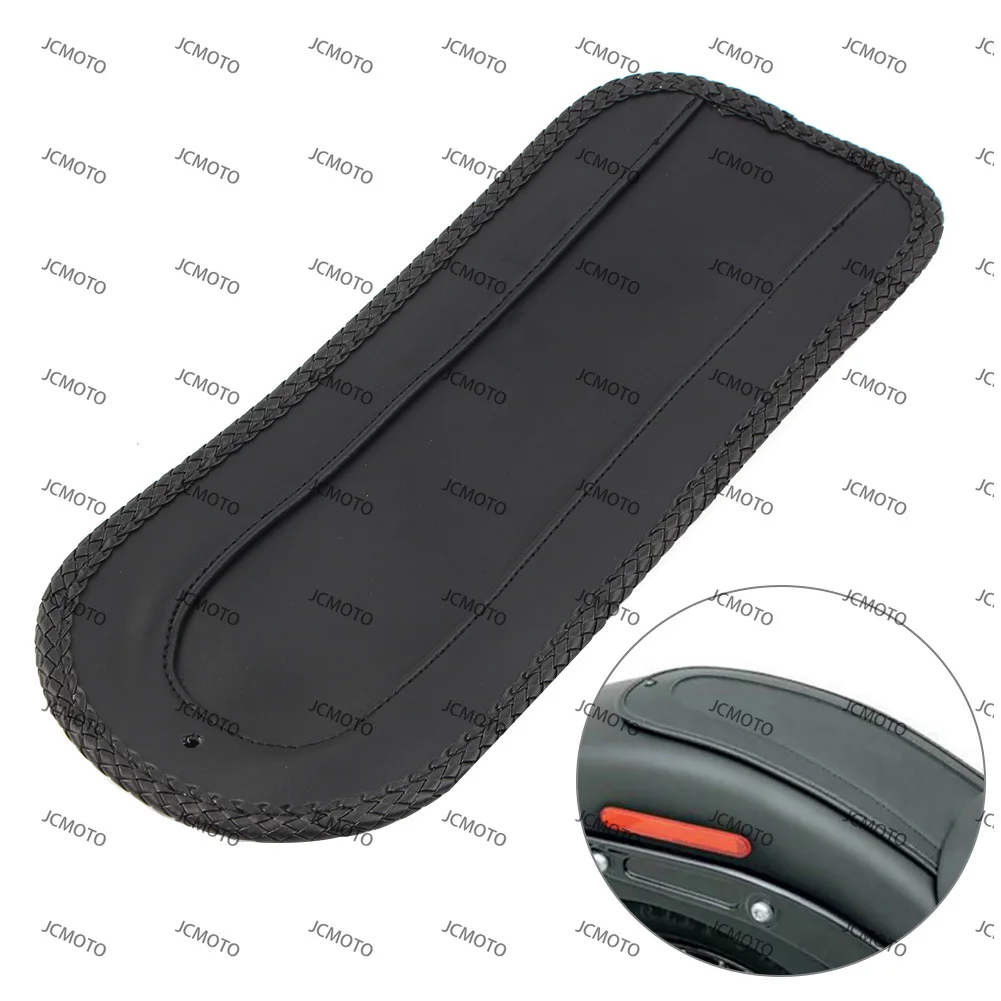 

For Harley Davidson FX FXR Softail 1984-2006 Motorcycle PU Leather Rear Fender Bib for Solo Seat