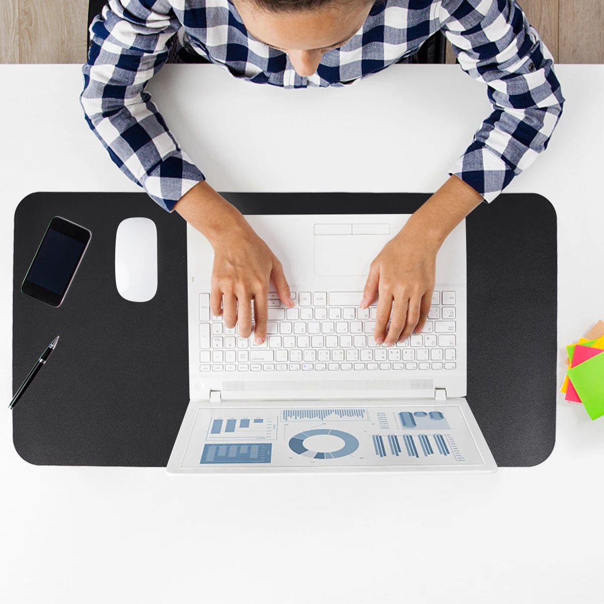 

Waterproof Oil-proof Computer Mouse Pad Writing Cushion Desktop Mouse Mat Anti Mouse Cushion for Home Study Office (