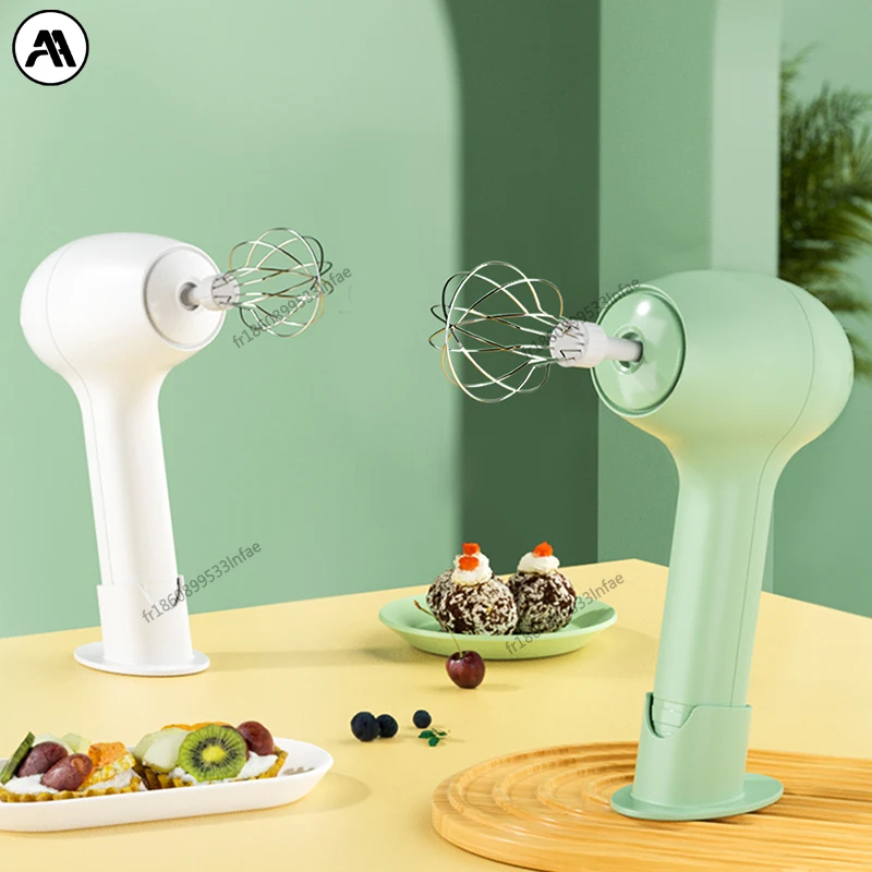 Batidora eléctrica inalámbrica portátil, batidor automático para masa, huevos, repostería, crema, herramienta de cocina